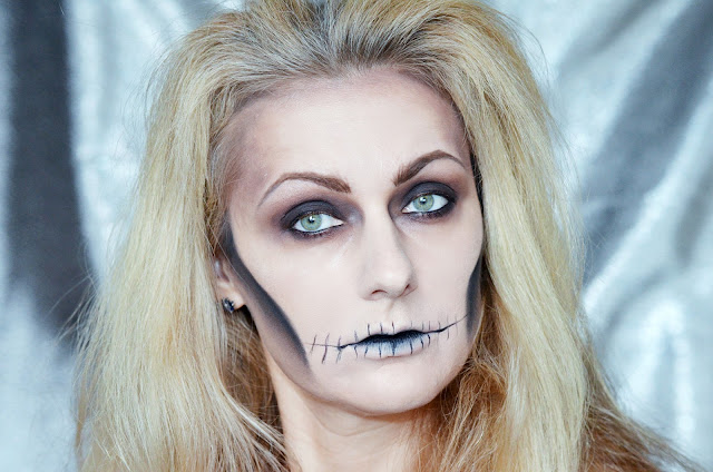 makeup Halloween, Простой макияж на Хеллоуин, макияж дома, сам себе визажист, учу визажу  