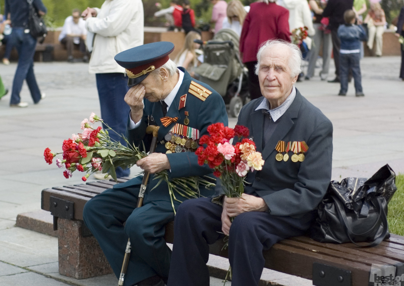 Встречи ветеранов в день победы