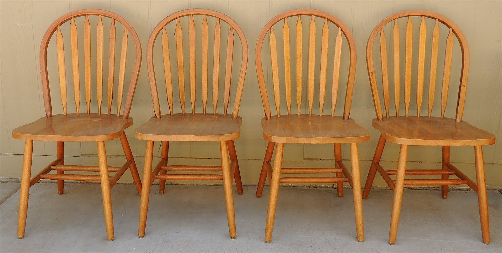 The Backyard Boutique by Five to Nine Furnishings Set of Four Oak