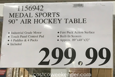 Deal for the Medal Sports Air Powered Hockey Table at Costco