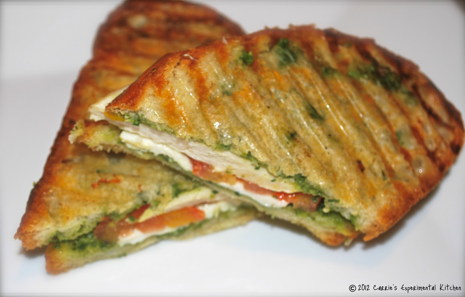 Carrie&amp;#39;s Experimental Kitchen: Grilled Chicken &amp; Pesto Panini