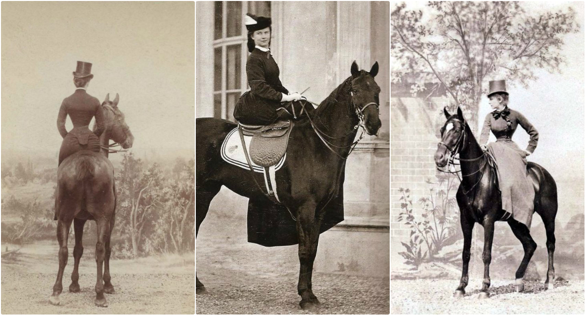 22 Amazing Vintage Photographs of Women Riding SideSaddle From the