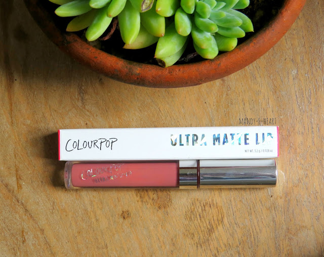 Review ColourPop Ultra Matte Lip in Beeper MandySHeart