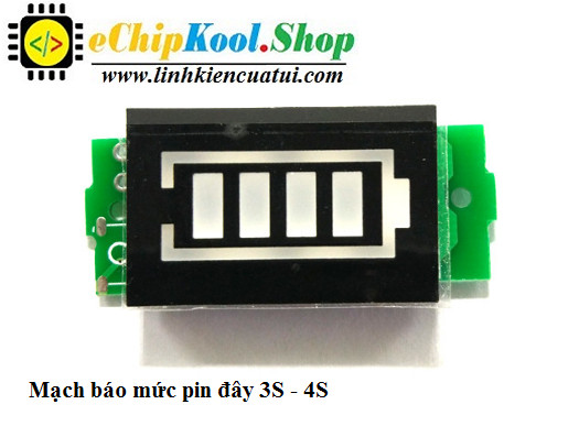 Mạch báo mức Pin Lithium 3S, 4S