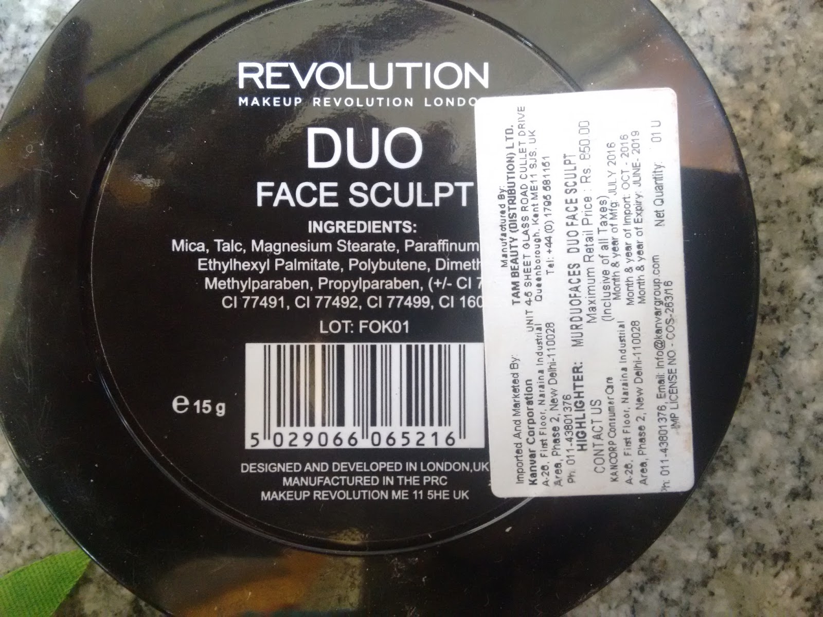 Makeup Revolution Duo Face Sculpt Review & Swatch Bling Sparkle