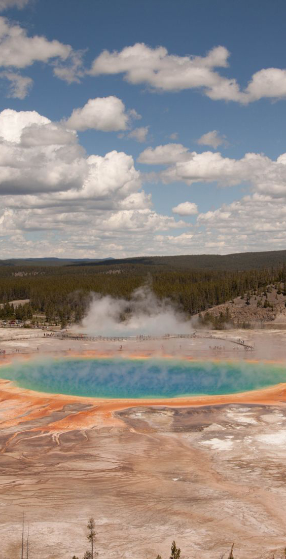 Grand Prismatic Spring in Yellowstone National Park, Wyoming and 50+ Secret Places in America That Most Tourists Don't Know About Grand Prismatic Spring in Yellowstone National Park, Wyoming and 50+ Secret Places in America That Most Tourists Don't Know About