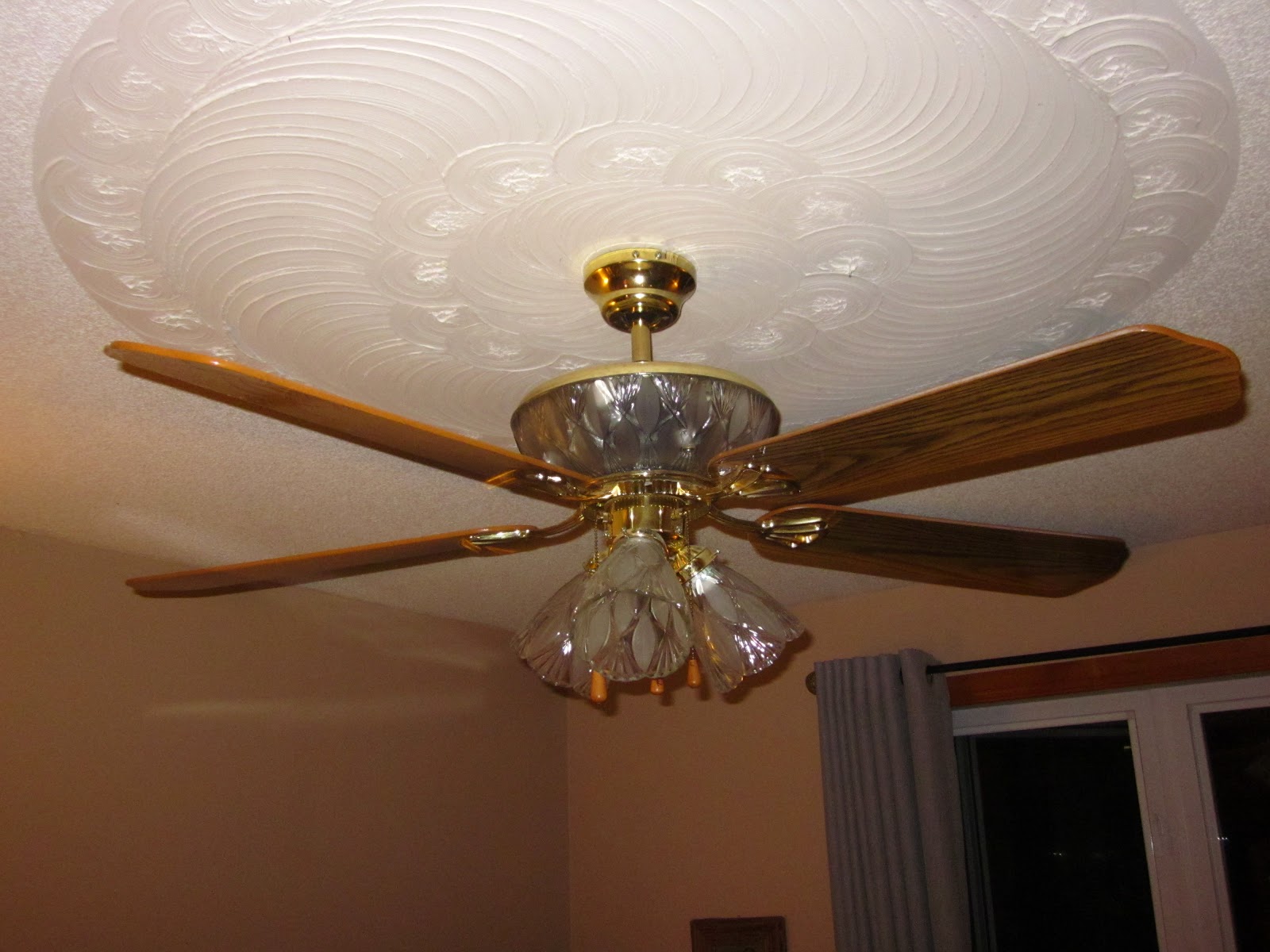 THE CROOKED COTTAGE CEILING FAN & LIGHT PAINTOVER