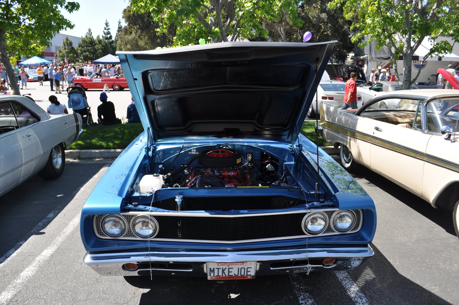 Just A Car Guy Mix of old and new, a 440 six pack lift off fiberglass