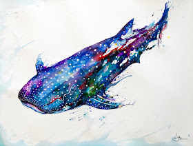 12-Whale-Shark-Marc-Allante-Wild-Animal-Paintings-with-a-Splash-of-Color-www-designstack-co