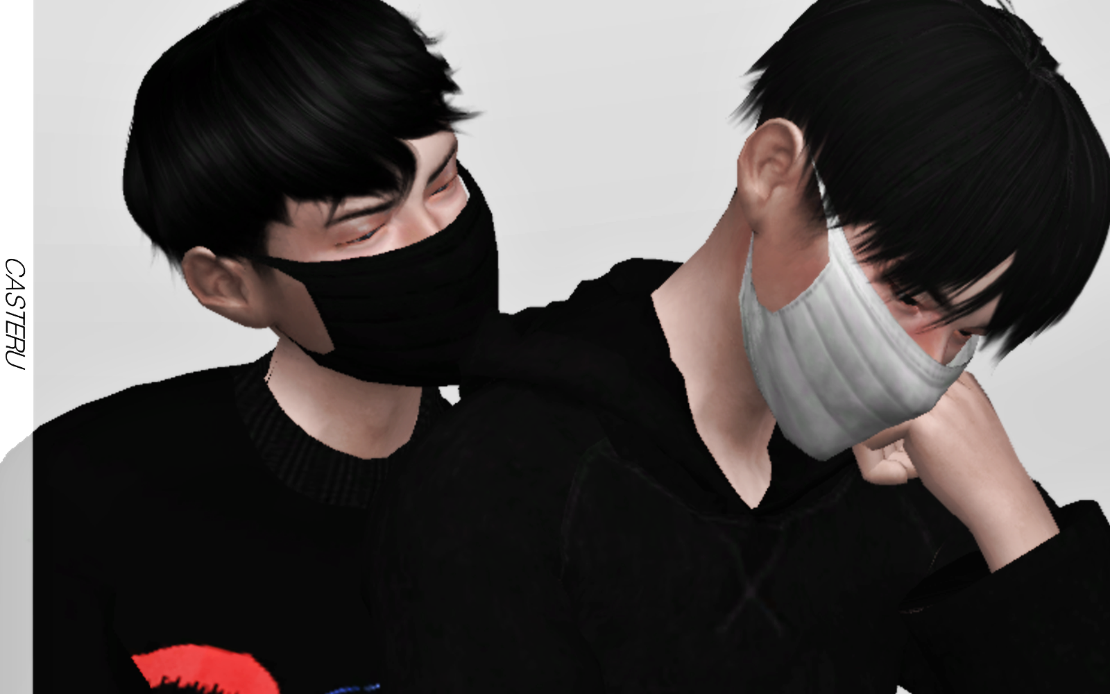 Male Surgical Mask For The Sims 4 By Casteru Sims 4 Sims 4 Mods