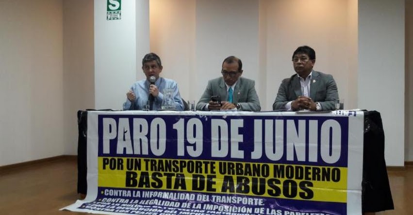 ATENCIÓN: Transportistas acatarán huelga el 19 de junio en Lima y Callao ATENCIÓN: Transportistas acatarán huelga el 19 de junio en Lima y Callao