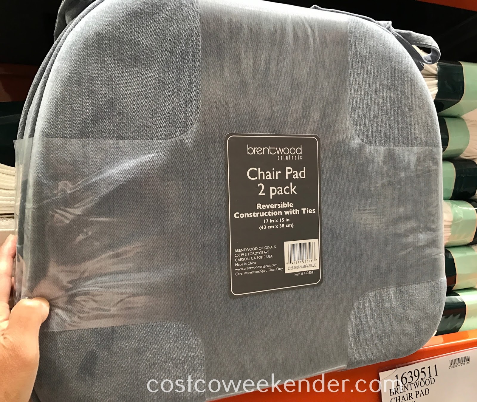 Brentwood Chair Pad (2 pack) Costco Weekender
