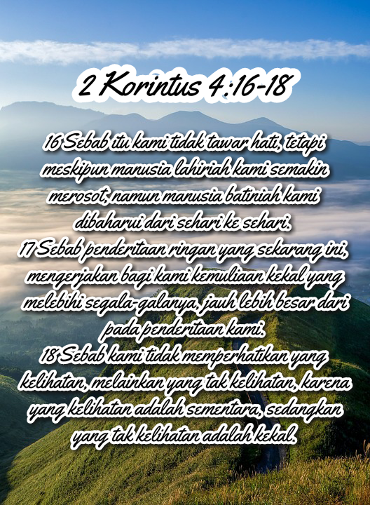 RENUNGAN BACK TO BIBLE: MEMPERBAHARUI MANUSIA BATINIAH