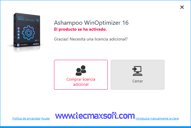 Captura 4 de Ashampoo WinOptimizer 16 Gratis Captura 4 de Ashampoo WinOptimizer 16 Gratis