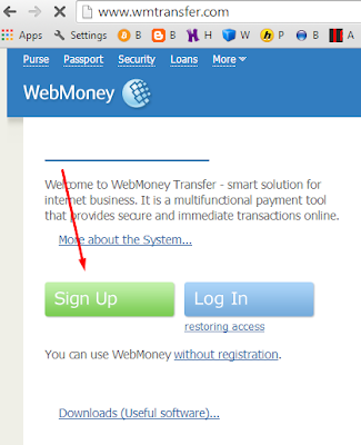 cara daftar akun webmoney 1