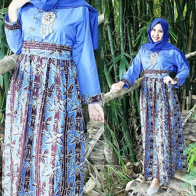 Model Gaun Batik Muslim Wanita Muslimah Modern Model Gaun Batik Muslim Wanita Muslimah Modern