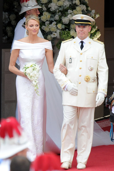 Nick Verreos: ROYAL COUTURE.....Prince Albert and Charlene Royal Wedding:  Armani Prive Wedding Gown