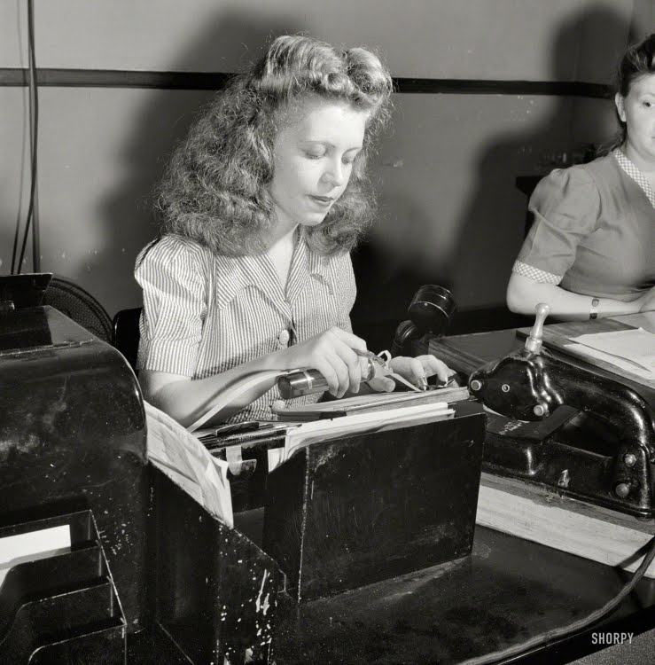 Western Union Telegraph Co. was a big employer of women in the 1940's