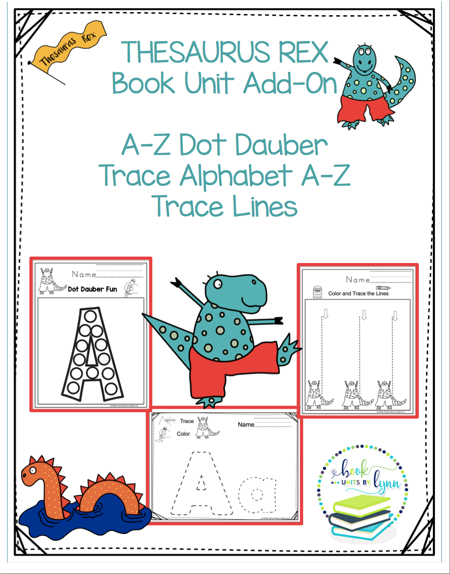 THESAURUS REX ALPHABET PRACTICE Book Units by Lynn