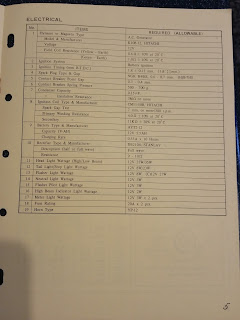 Yamaha Service Data Motorcycle Model RD125A - page 5