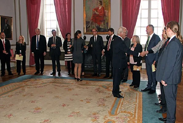 Crown Princess Victoria of Sweden attended the foreign relations committee meeting at the Royal Palace 