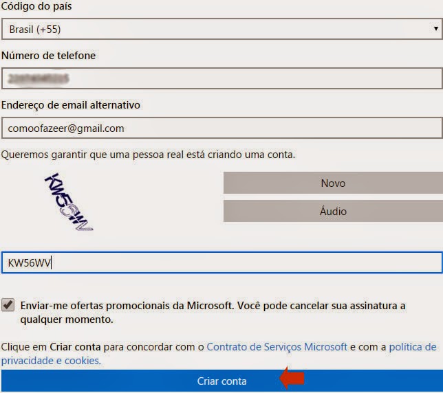 Como Criar Um Email No Hotmail Comoo Fazeer