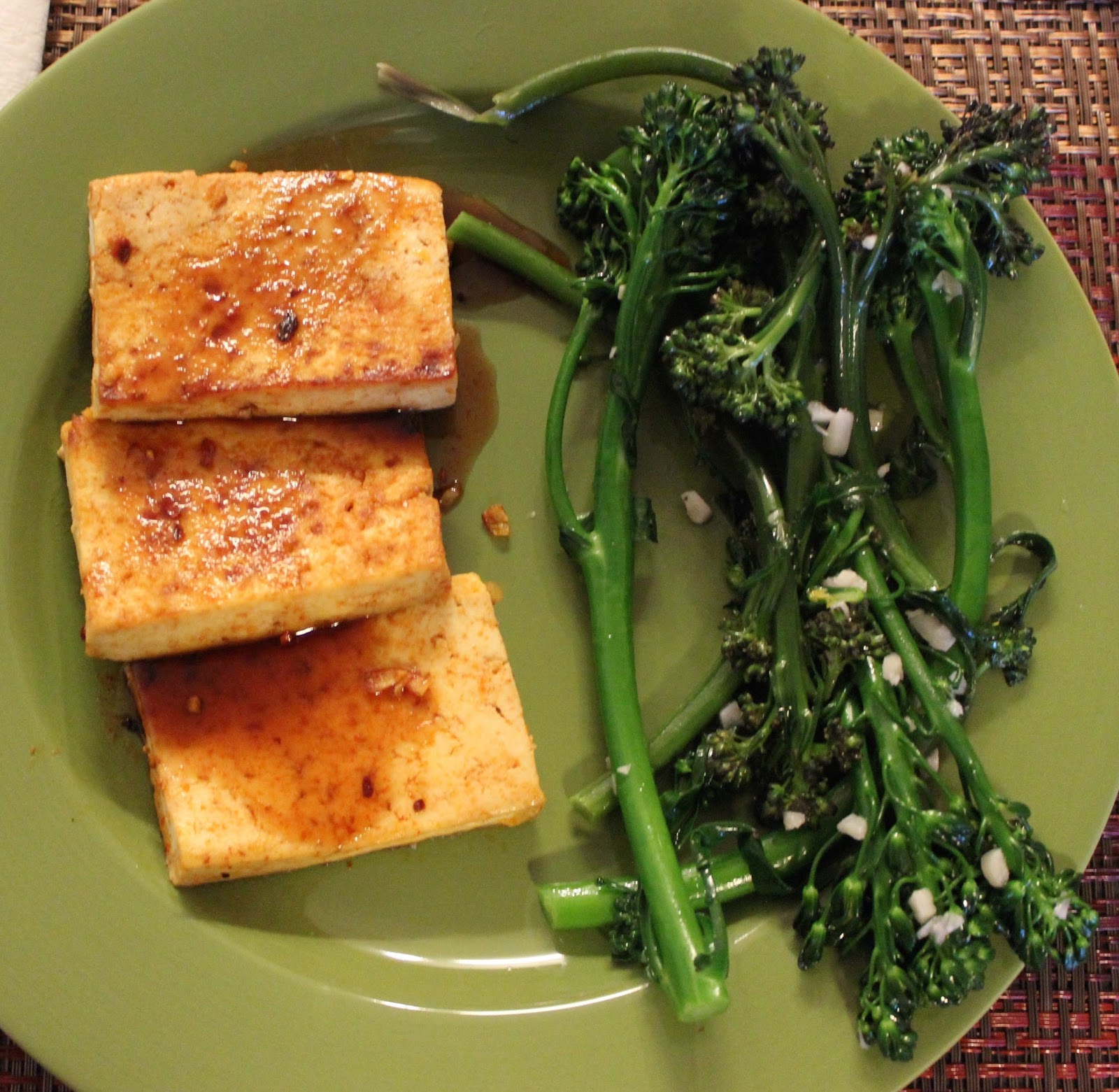 A Hoppy Medium ChileGarlic Tofu