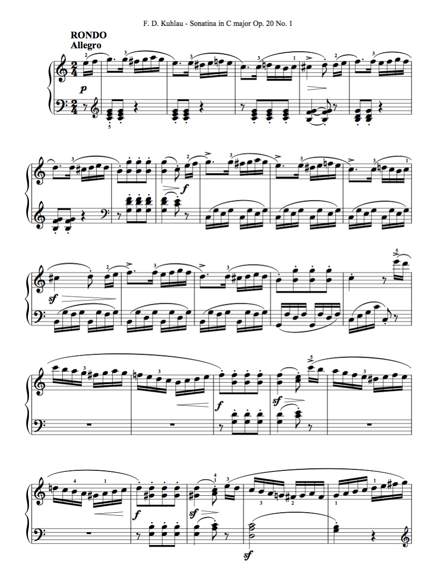 кулау рондо. кулау рондо до мажор. павел захаров легкая сонатина. кулау рондо. 88.