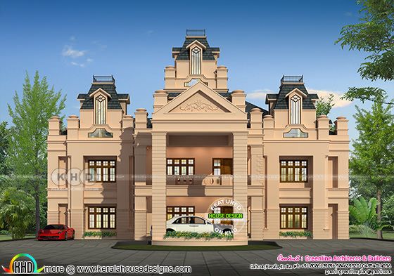 6 bedroom 7400 square feet Colonial model luxury house