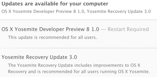 Mac OS X Yosemite 10.10 Developer Preview 8 (14A361c)