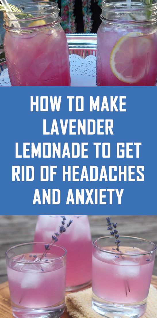 This Lavender Lemonade Recipe Helps Relieve Headaches, Migraines and