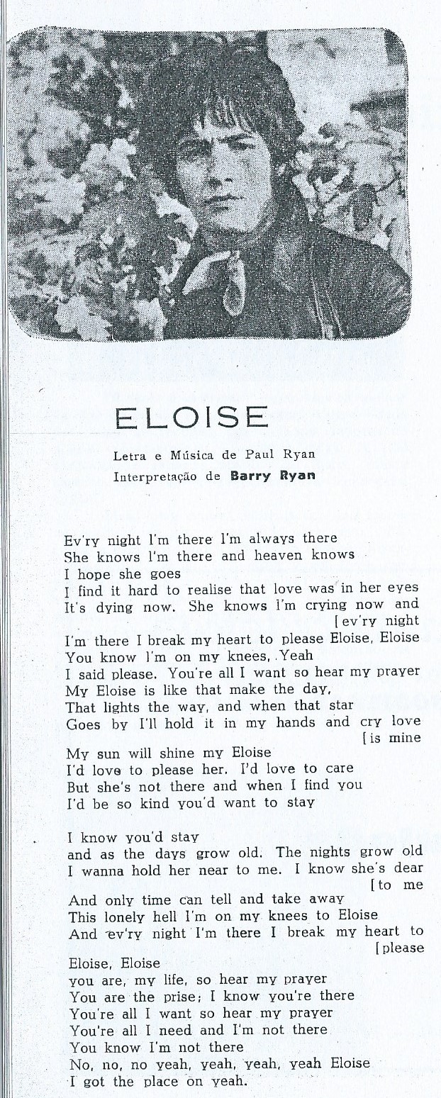Regresso ao Passado Barry Ryan Eloise