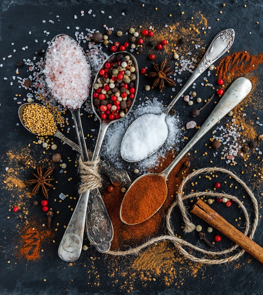 Spoons With Seasonings Spoons With Seasonings