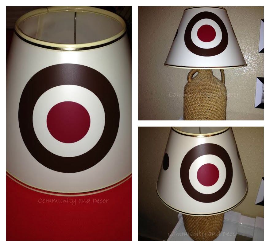 reinventar una pantalla de lámpara y una botella antigua