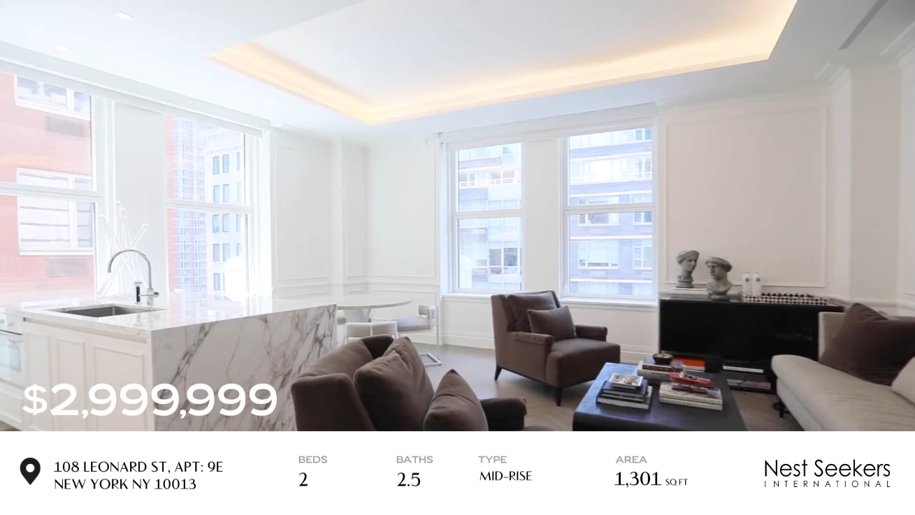 Luxury Condo Interior Design Tour vs. Spectacular Reimagined Residence at 108 Leonard