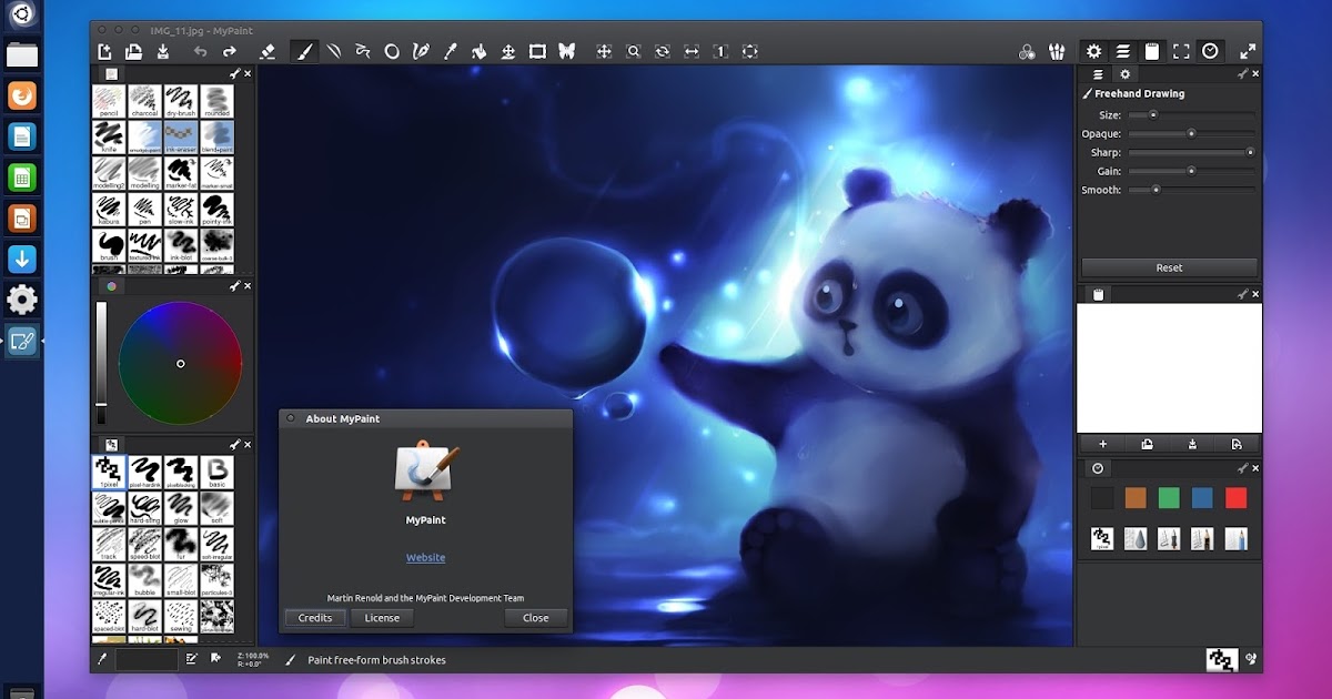 `MyPaint` An Advanced Alternative To MS Paint for Ubuntu/Linux Mint