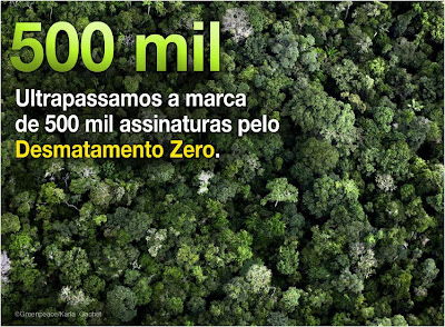 Assine a petição da Lei do Desmatamento Zero