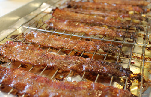 Browned, Crispy, Spiced Bacon