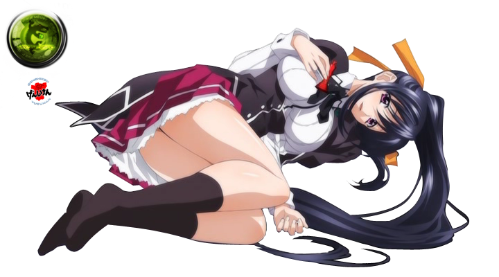 High School DXD:Himejima Akeno Seifuku Render.