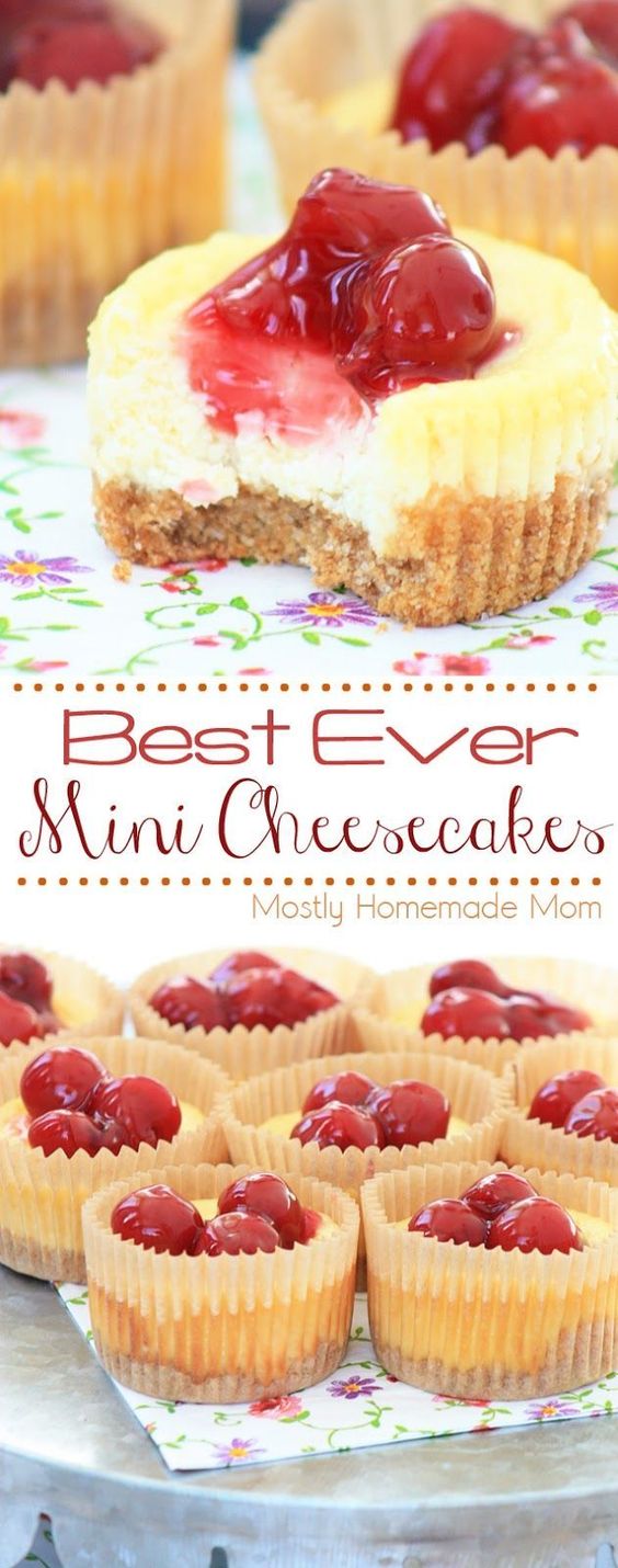 Best Ever Mini Cheesecakes #minicheesecake #cheesecake #cake #cakerecipes #dessert #dessertrecipes #easydessertrecipes Best Ever Mini Cheesecakes #minicheesecake #cheesecake #cake #cakerecipes #dessert #dessertrecipes #easydessertrecipes