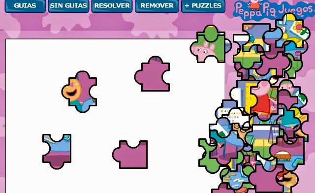 peppa pig jigsaw puzzle school game games  frre fun
