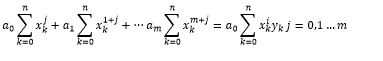 REGRESION POLINOMIAL POR MINIMOS CUADRADOS