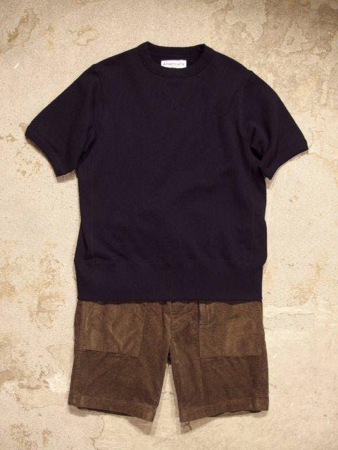 AMERICANA MEN'S × SUNRISE MARKET Crew Neck Sweat Short Sleeve - Solid Spring/Summer 2015