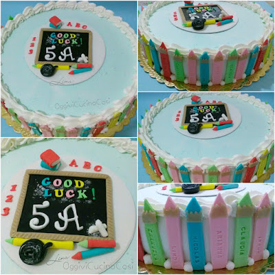 Torta fine Scuola©L.Martire Oggivicucinocosì