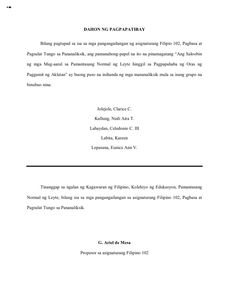 Thesis sample pdf philippines picture