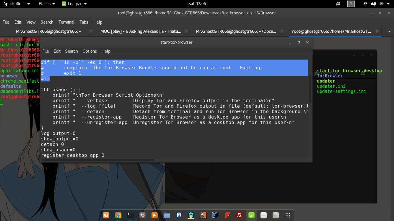 the tor browser should not be run as root the tor browser should not be run as root