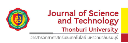 วารสารวิทยาศาสตร์และเทคโนโลยี มหาวิทยาลัยธนบุรี