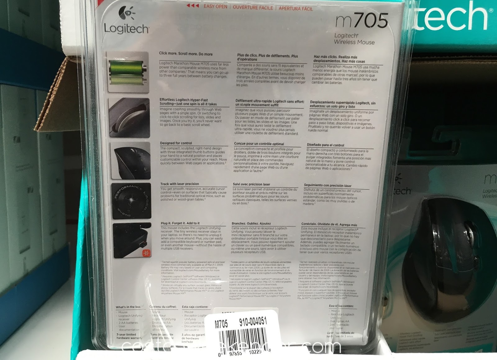 Logitech m705 Marathon Wireless Mouse Costco Weekender