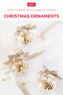 How to Make Gold Hand Lettering Christmas Ornaments (DIY) How to Make Gold Hand Lettering Christmas Ornaments (DIY)