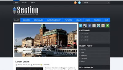 Section Blogger Template